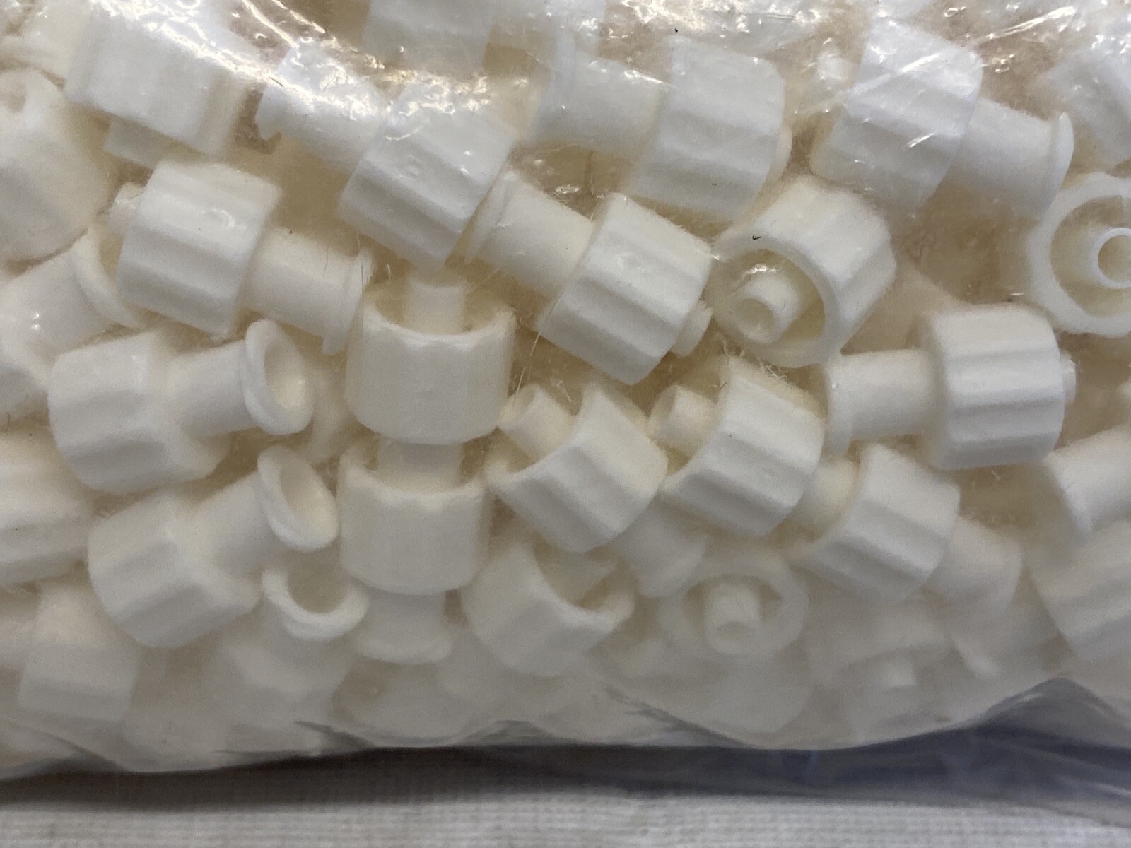 (1000) VALUE PLASTICS Nylon M Luer Integral Lock Ring to F Luer Thread Coupler