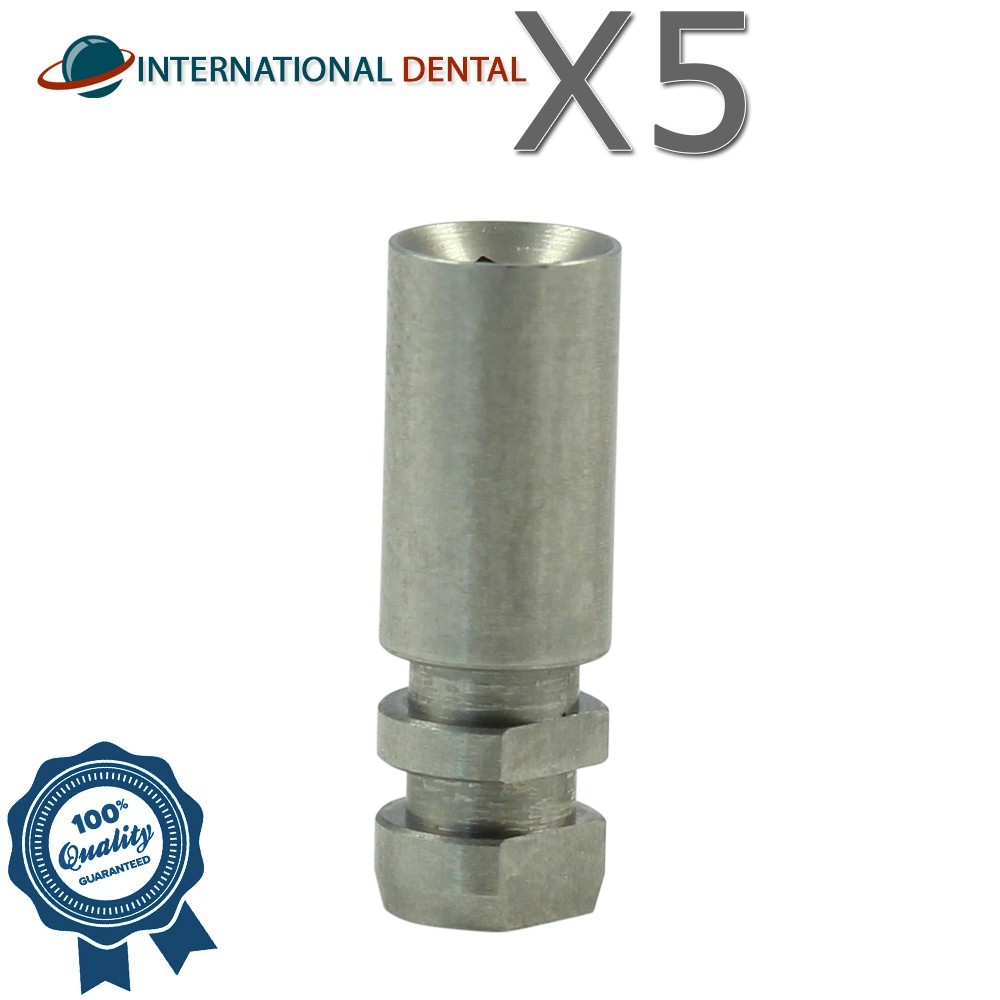 5 Fixture Analog Ø4.1mm Fit BEGO 57820 SS Dental Dentist Laboratory Replica