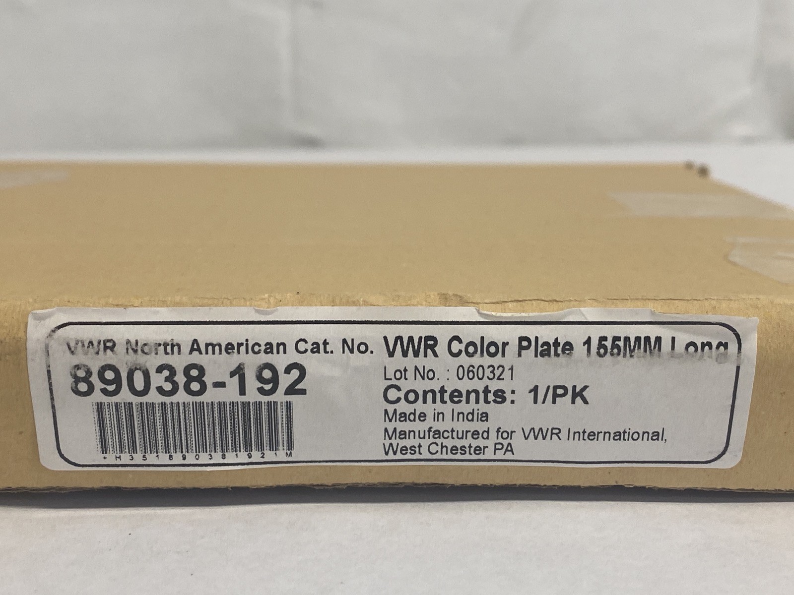 New VWR White Porcelain 12-Well Depression Color Reaction Spot Plate 155mm 89038