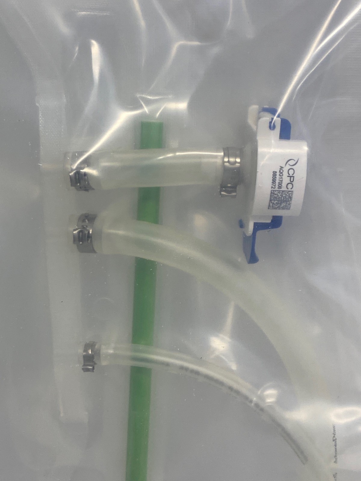 CAROLINA Bioprocess 5L Sampling Bag w/ CPC Non-Valved AseptiQuik G Body 3/8” HB