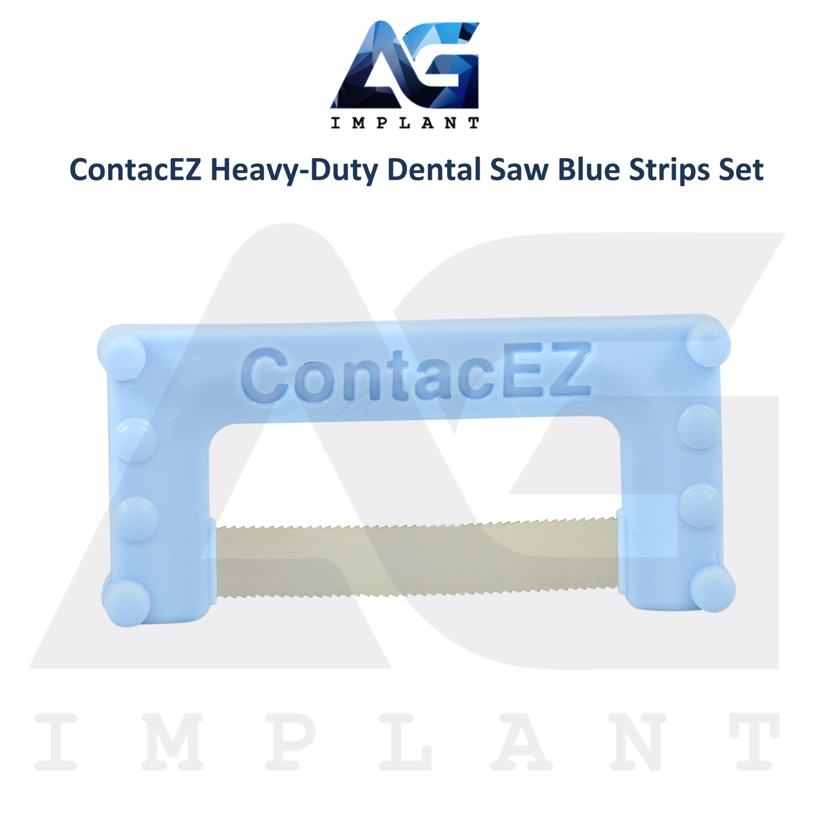 ContacEZ Heavy Duty Dental Saw Blue Strips Restorative System 8pcs Single-handed