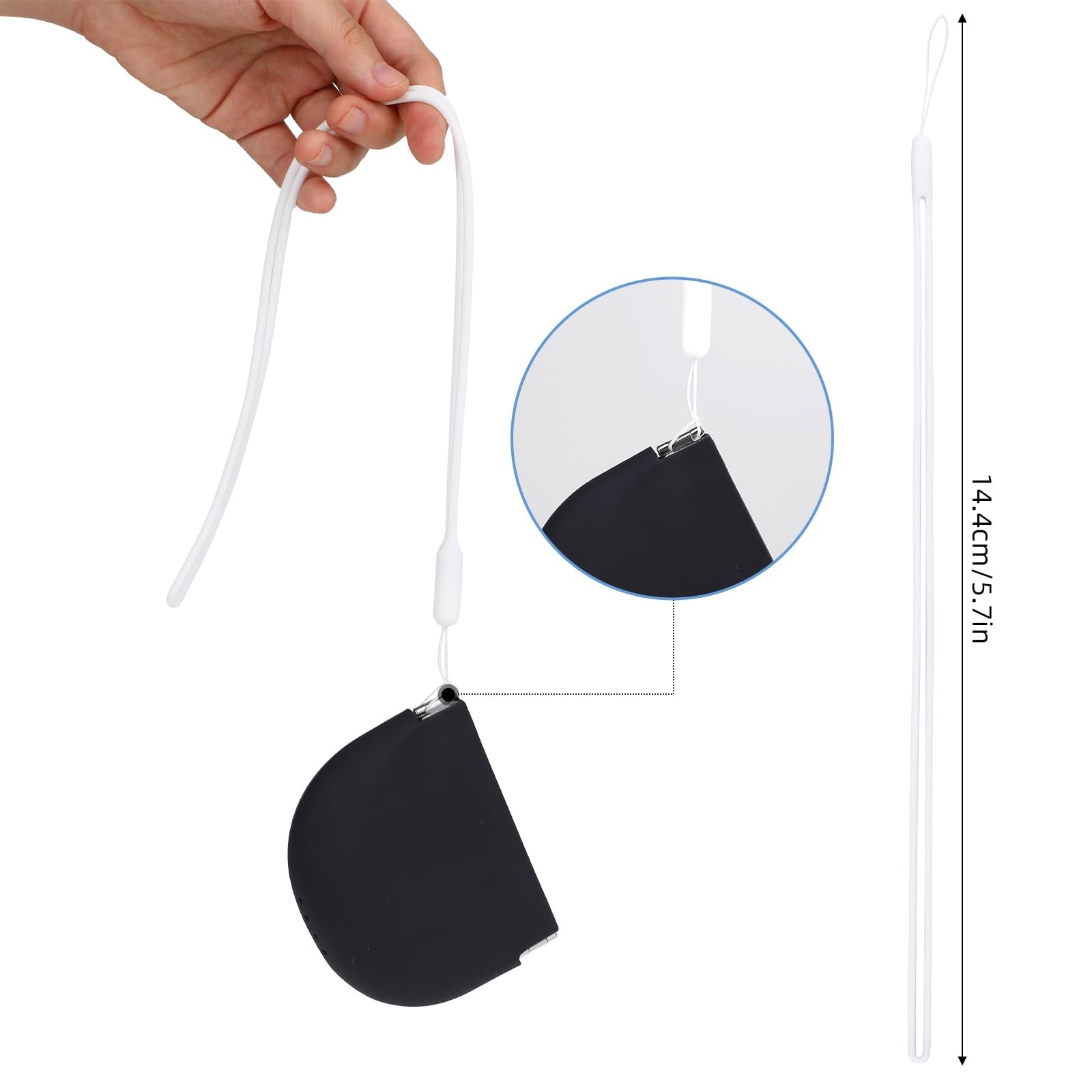 Dimeho Silicone Retainer Case – Soft 10.5cm L x 7.5cm W x 3cm H, Dark purple