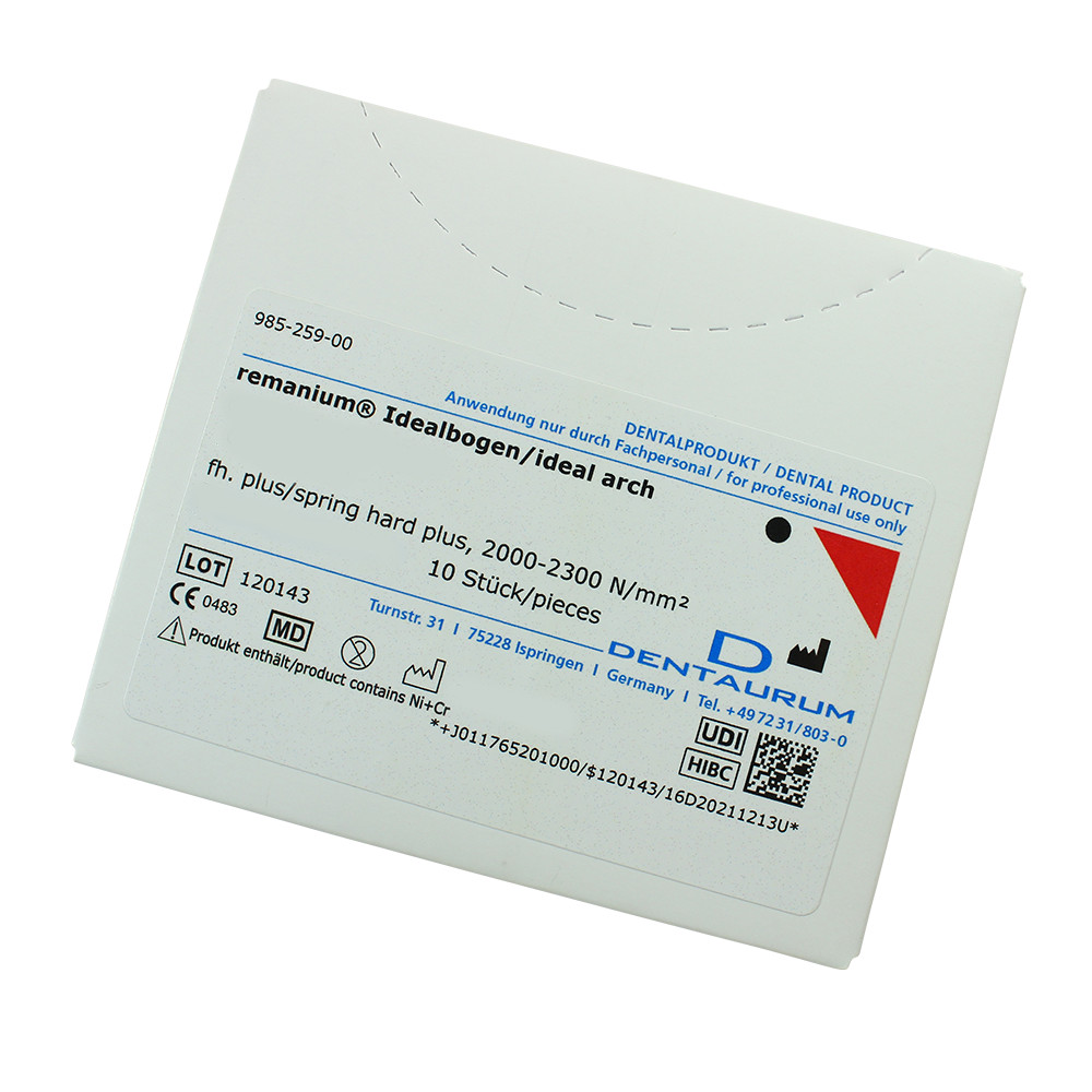 Dental Dentaurum Remanium Ideal Arch Round Archwires Nickel-Free Stainless Steel