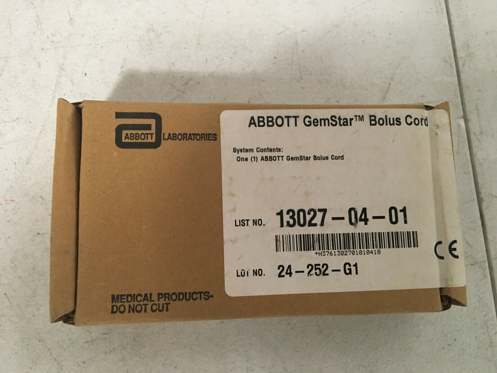 ABBOTT Gemstar Bolus Cord 13027-04-01