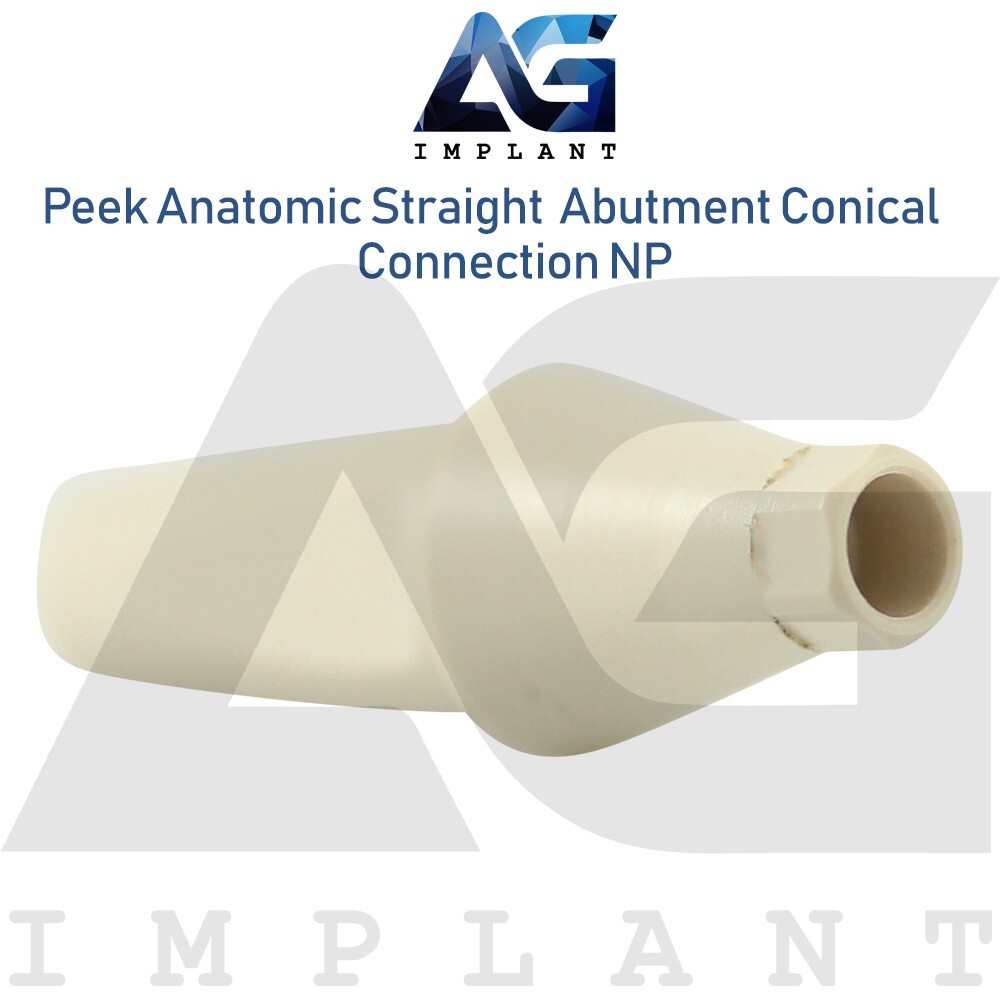 10 Peek Temporary Anatomic Straight Prosthetic System NP Conical Connection