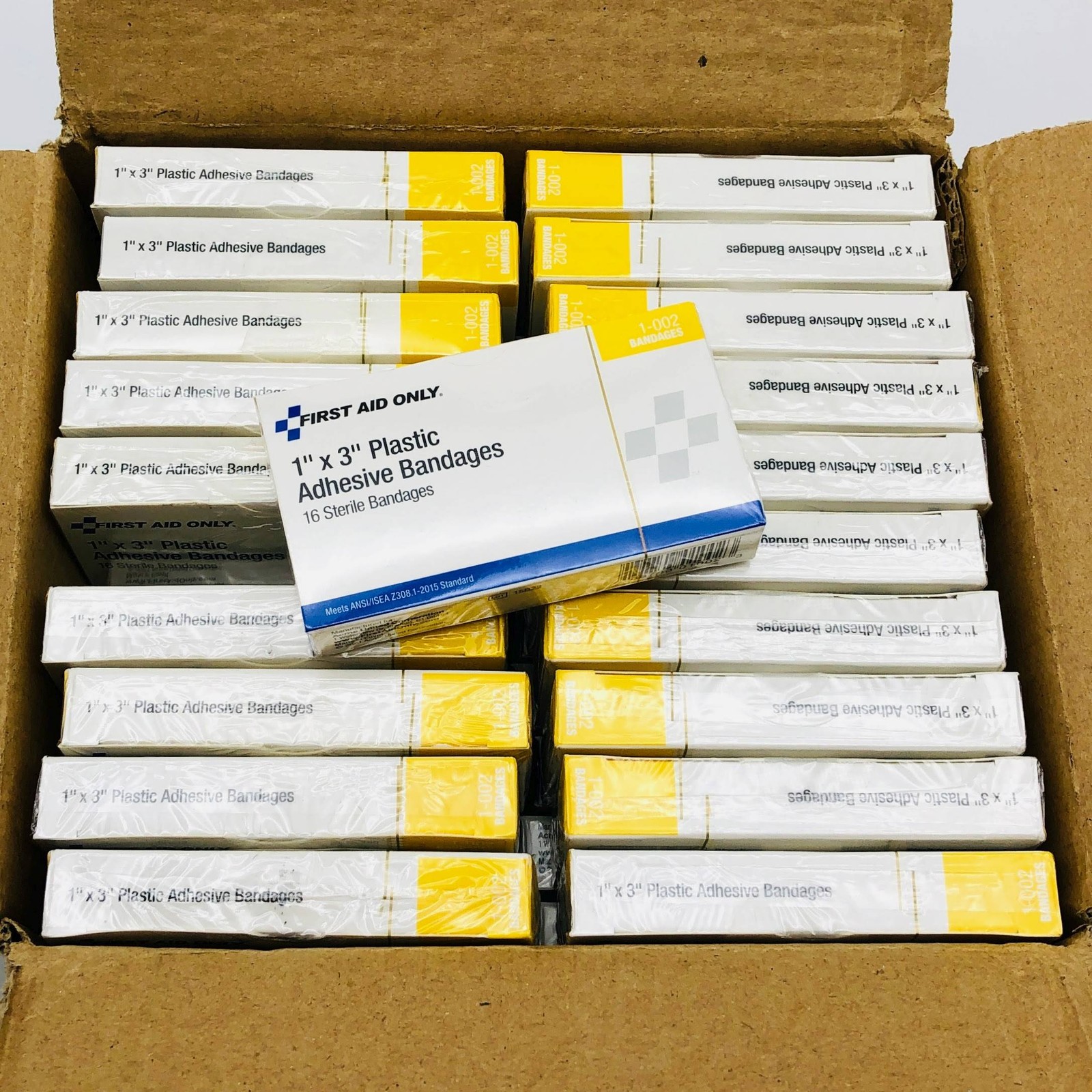 Acme First Aid Only 1-002 Plastic Adhesive Bandages 1in x 3in 60 Boxes of 16pcs