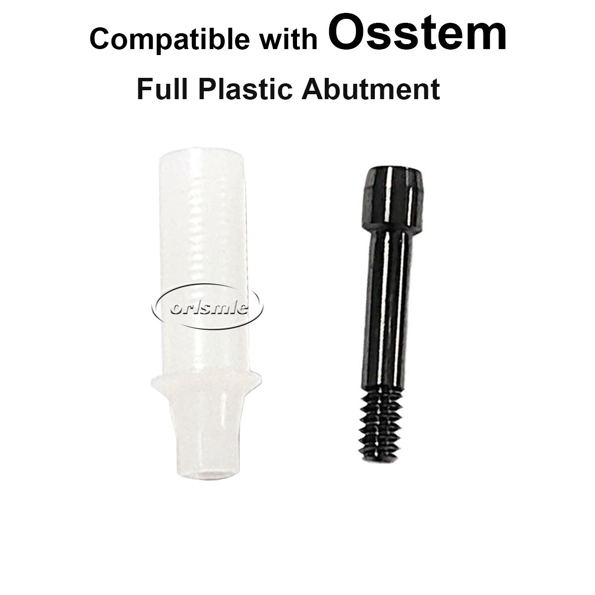 6pcs Full plastic ucla Custom Abutment compatible with Hiossen Osstem TS Mini