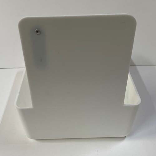 White Dental Lab Pan w/ Stainless Steel Clip 12pk 7″ x 5¾” x 2½” Made in the USA