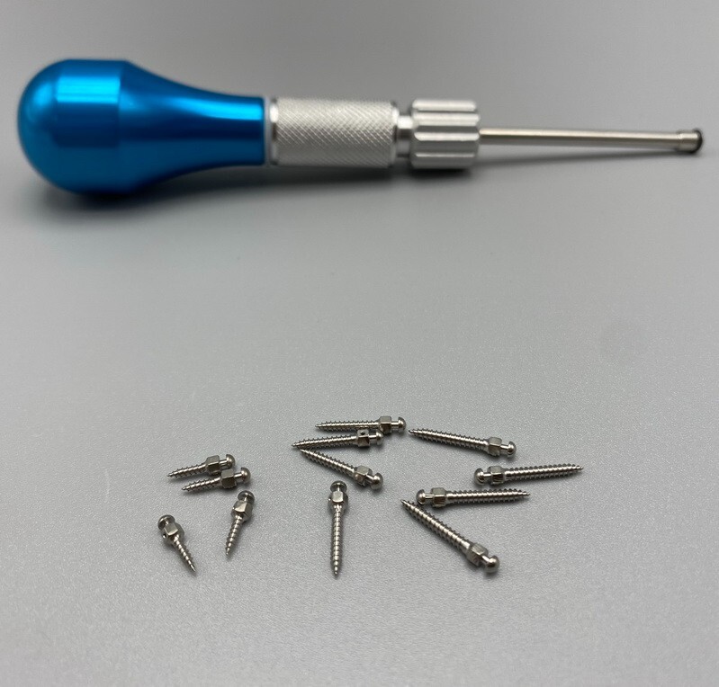 Dental Orthodontic Titanium Micro Implant Mini Screws Self-Drilling Screwdriver
