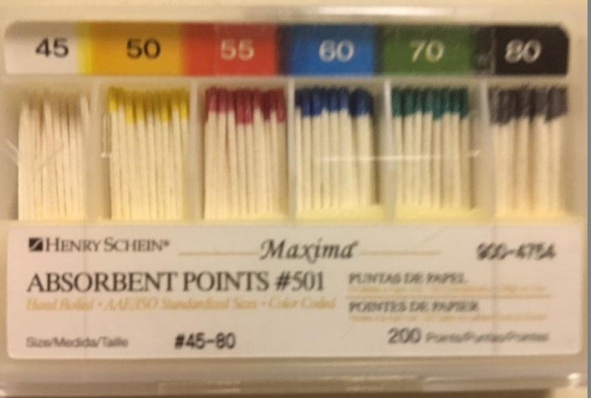 Henry Schein, Absorbent Points, #45-80, unused