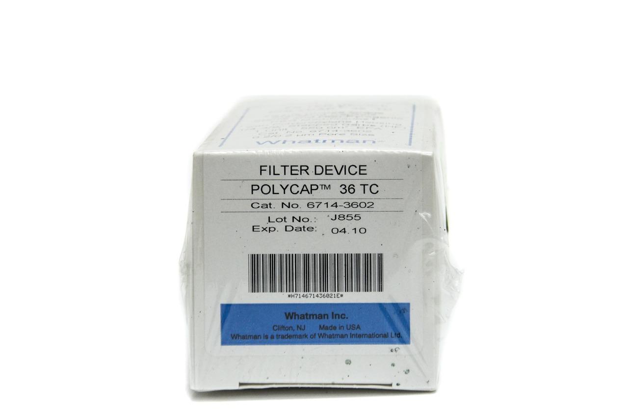 Whatman Polycap 36 TC Capsule Filter 0.2/0.2µm sterile 6714-3602 NEW (2994)