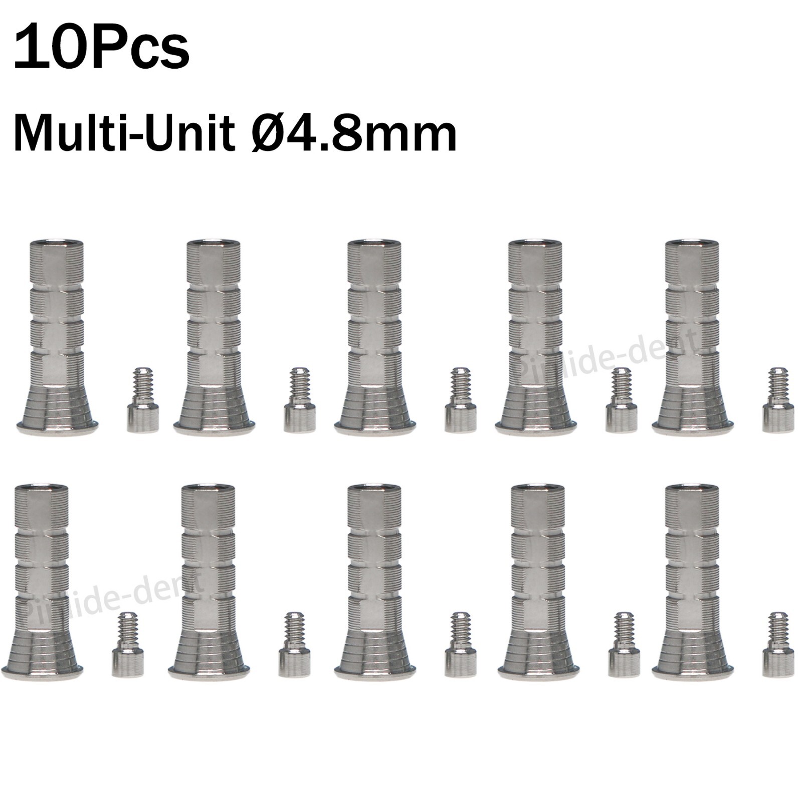 Titanium Temporary Cylinder Ti Multi Unit Ø4.8mm Abutment Fits Hiossen Oss