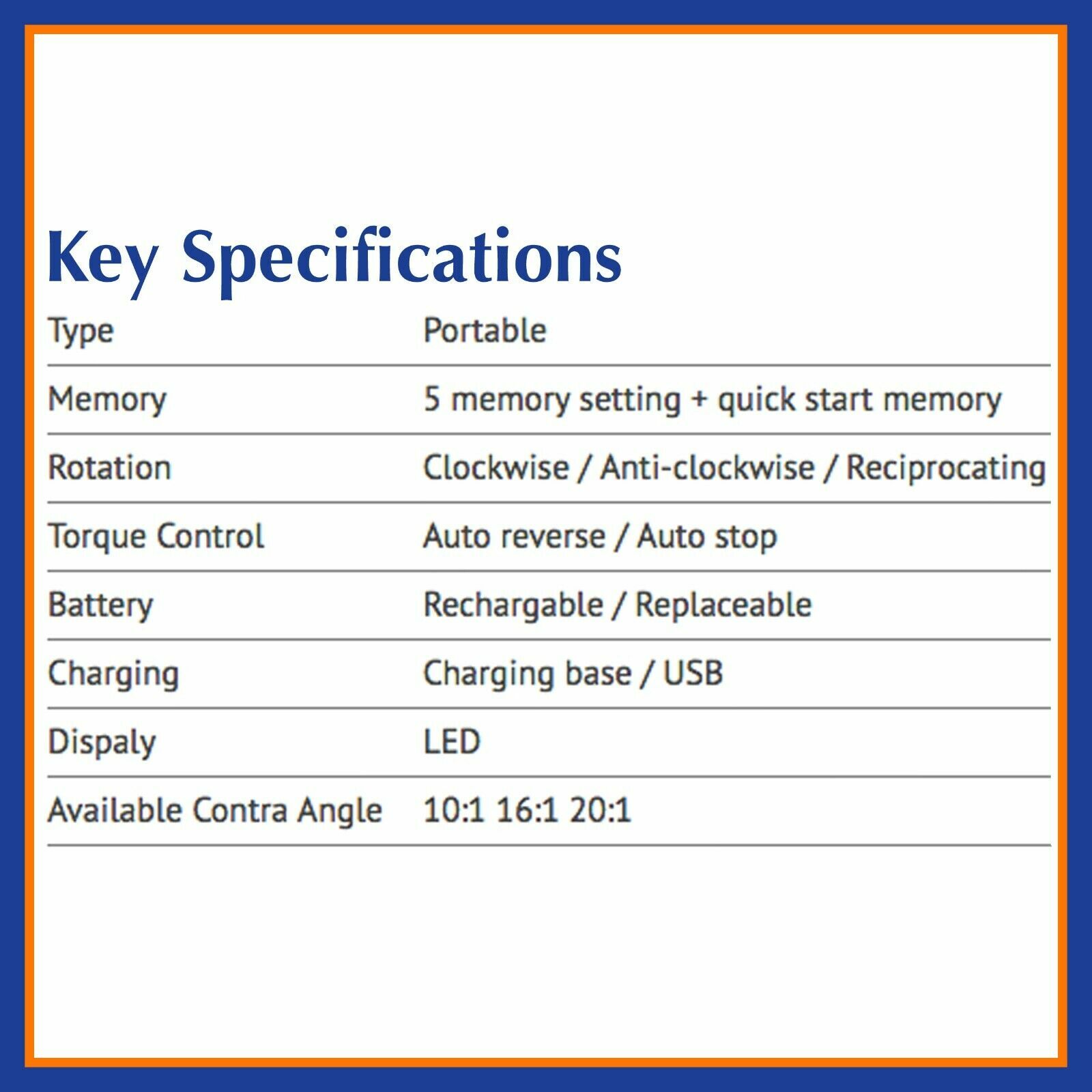 Beyes EndoPilot, Cordless Endodontic Handpiece