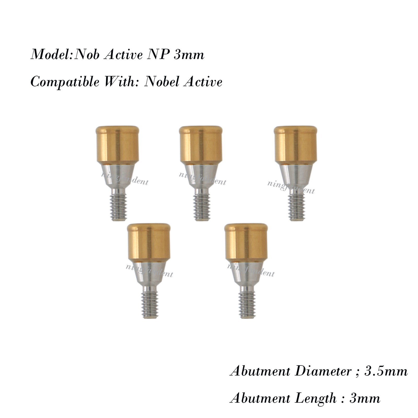 Suit for abutment Narrow Platform For Nobel Active Core Tool,NP 3.5MM