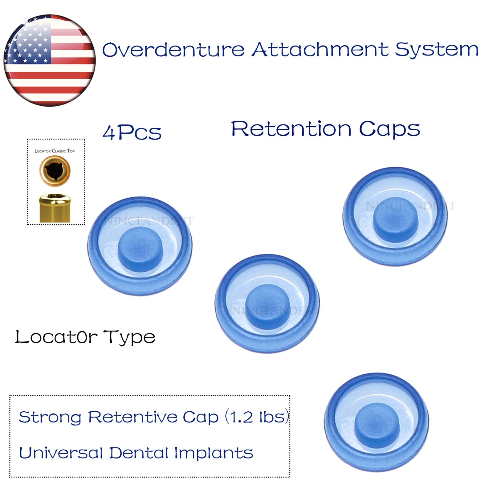 US Universal Dental Retention Caps Locator Insertion Extraction Remove Core Tool