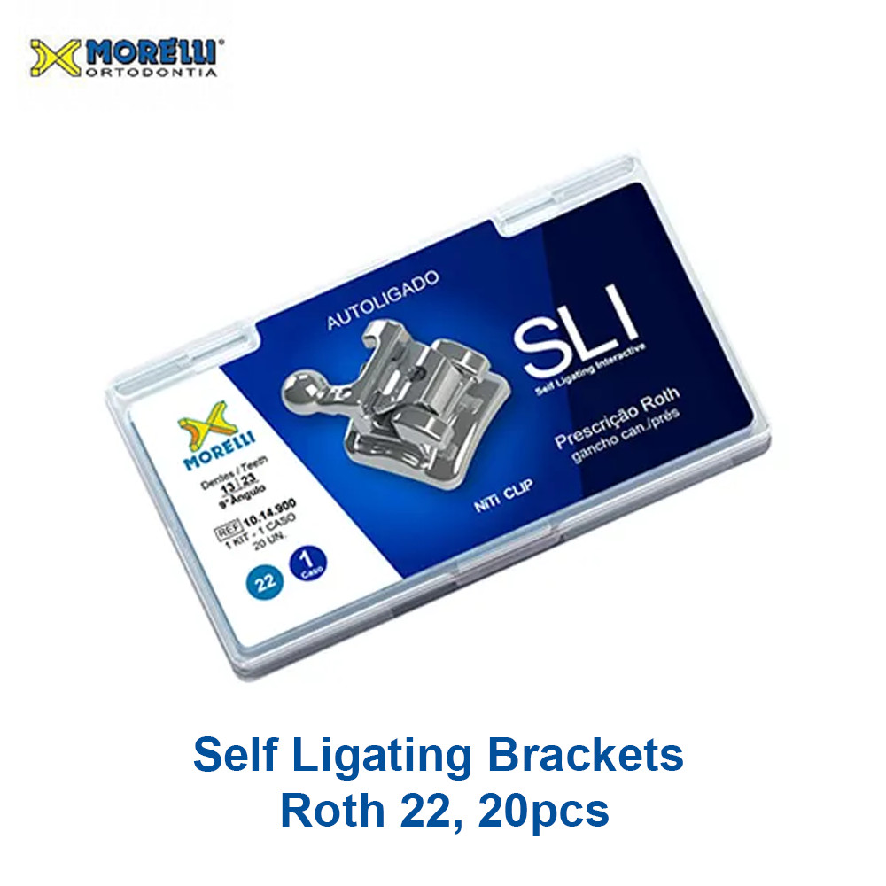 Morelli Dental SLI Roth Prescription Self-Ligating Interactive Brackets 20pcs