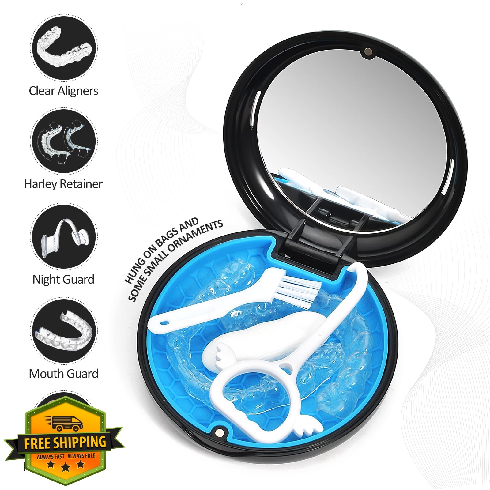 Gaboolo retainer case, black