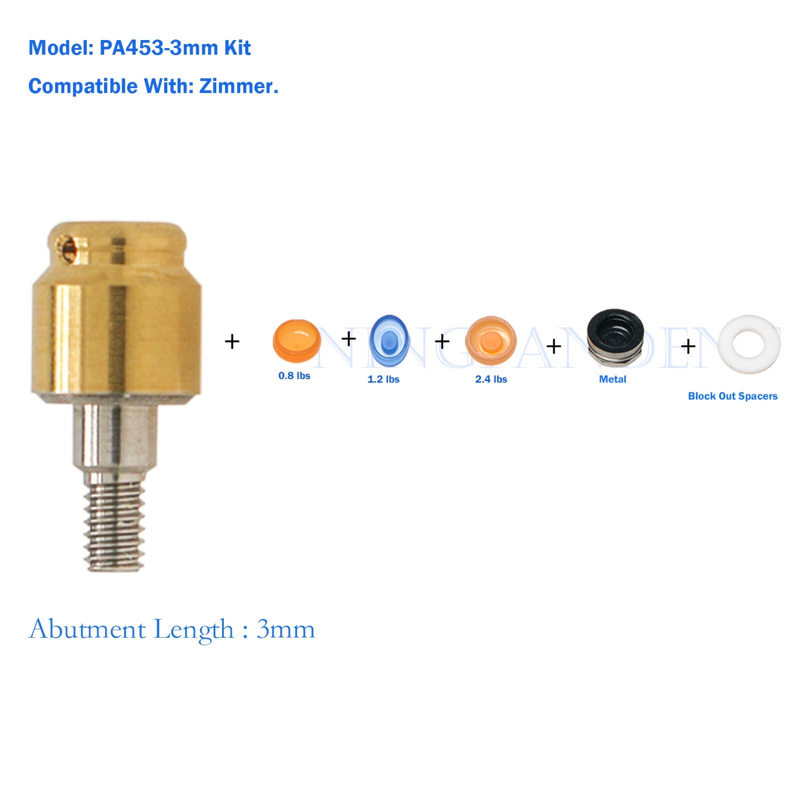Zimmer Dental Locat0r Implant Abutment Screwdriver,Locat0r Core Tool,Male Cap