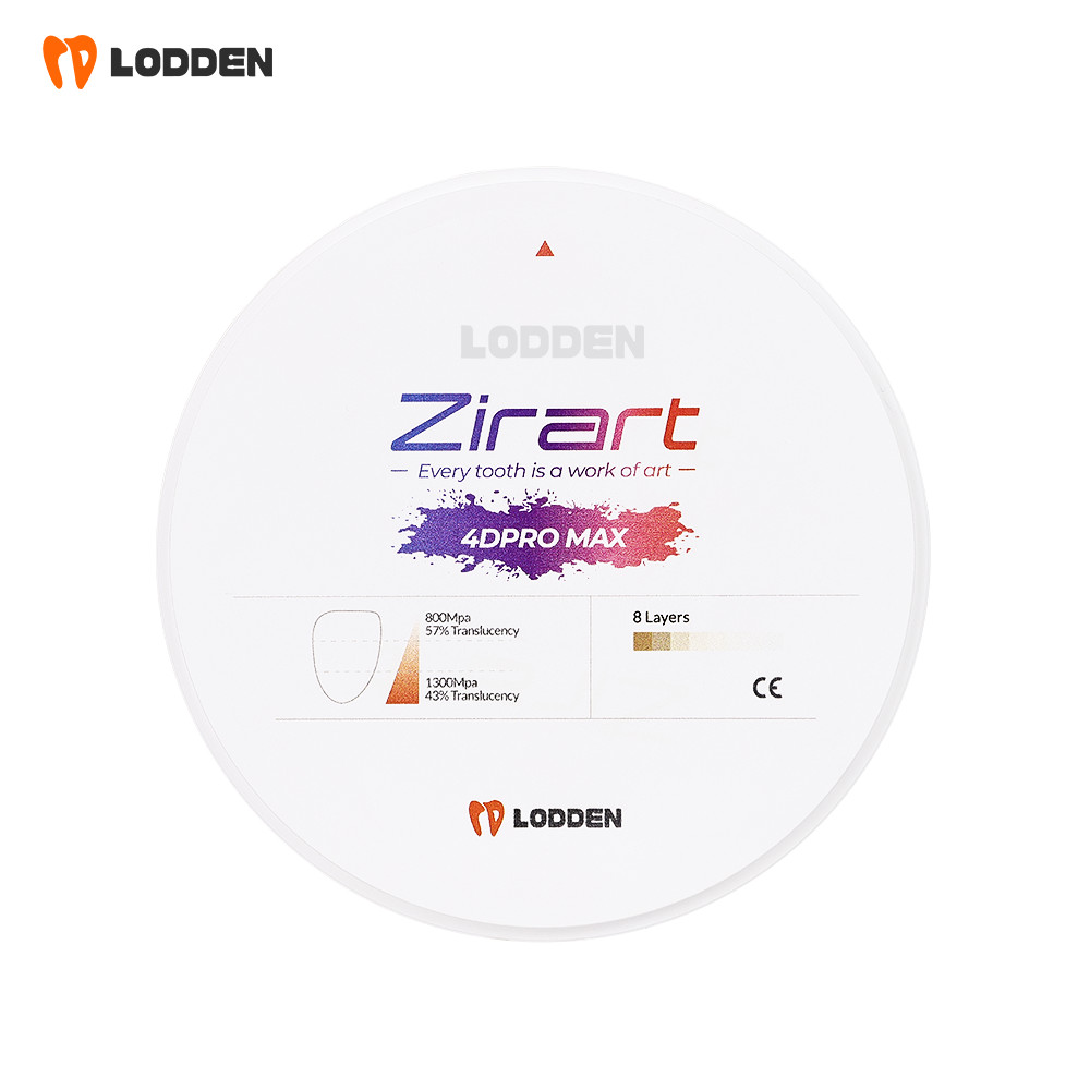 Dental Zirconia Blocks CADCAM System 4D PRO MAX Multilayer Ceramic Disk 8 Layers