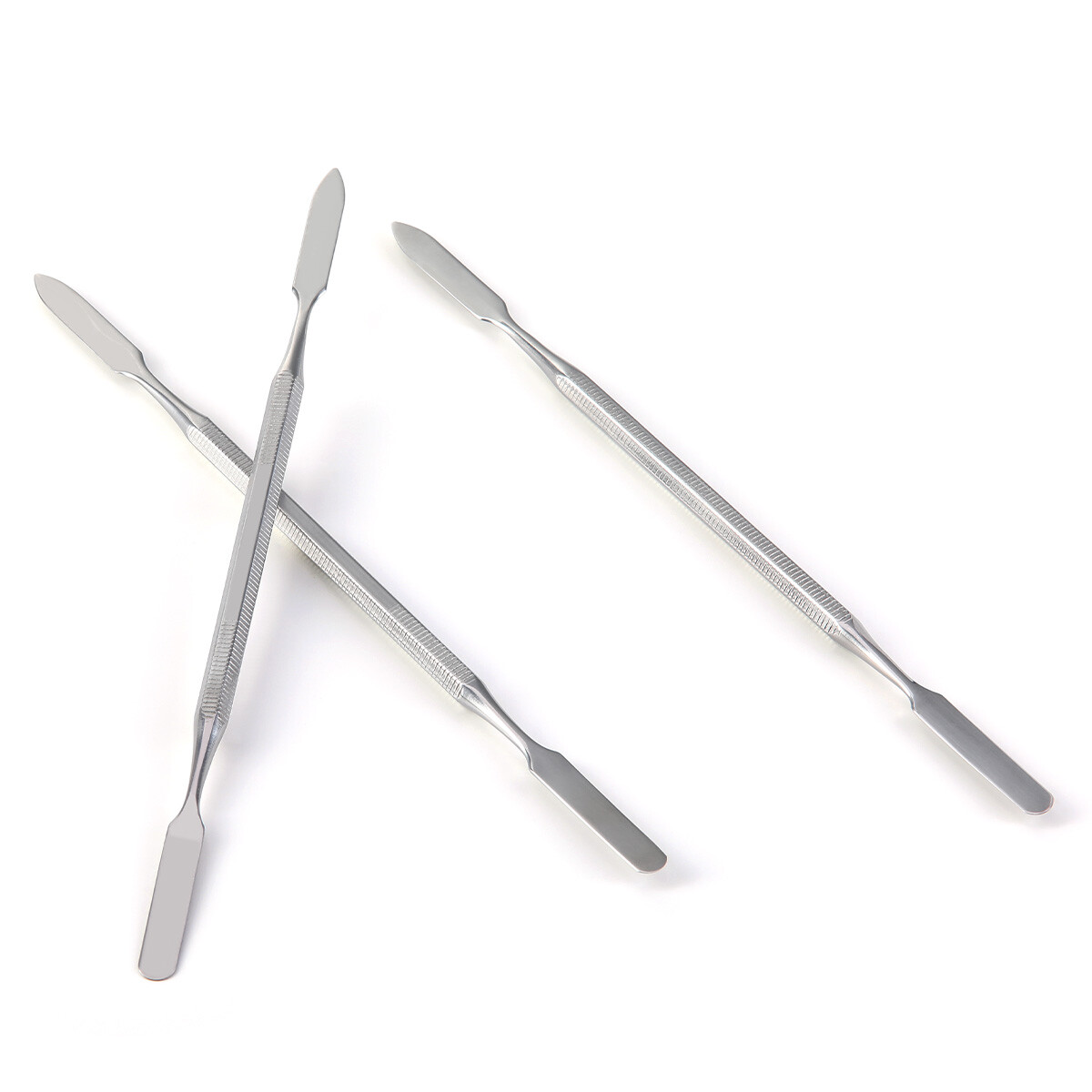 3Pc Stainless Steel Mixing Spatula Tool Non-Slip Handle Mixing Stick Color Tools