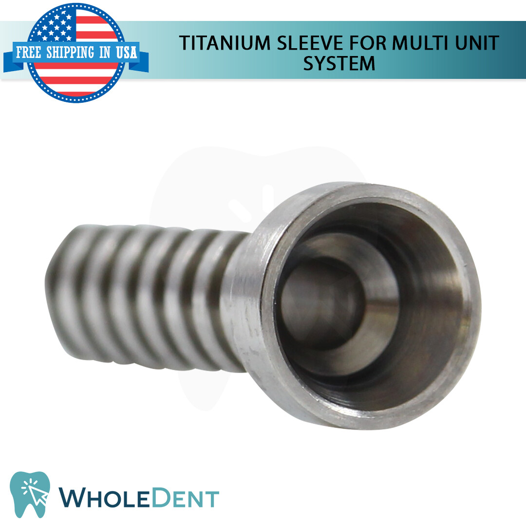 Angulated Multi Unit 30° Titanium Sleeve Set 3mm Dental Im plant Internal Hex