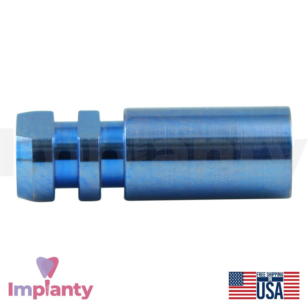10x Dental Fixture Analog 4.1mm Platform Compatible Biomet Certain Blue Titanium