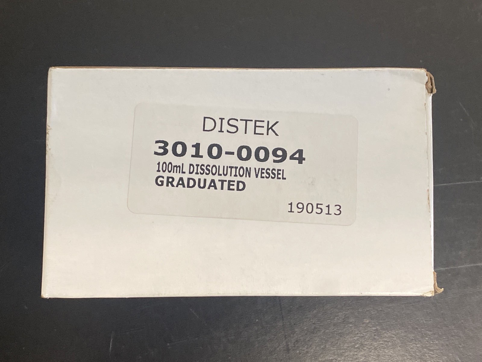 New DISTEK 100mL Glass Graduated Mini Dissolution Vessel 3010-0094