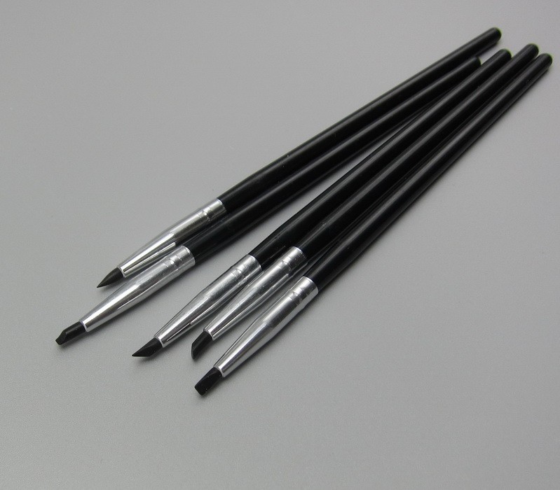 5Pcs/Set Dental Resin Brush Pen Silicone Composite Cement Porcelain Teeth Pens