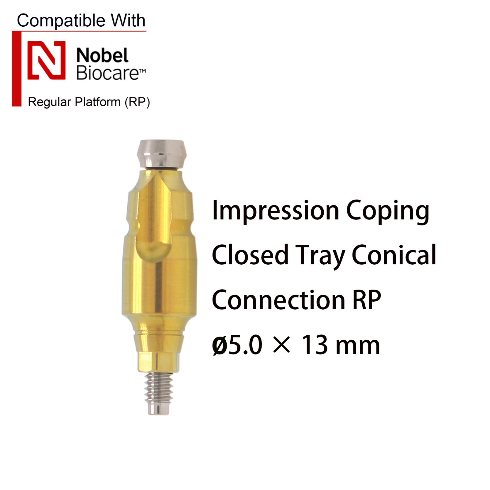 US Dental For Nobel Biocare Active NP/RP Impression Transfer Coping Closed Tray