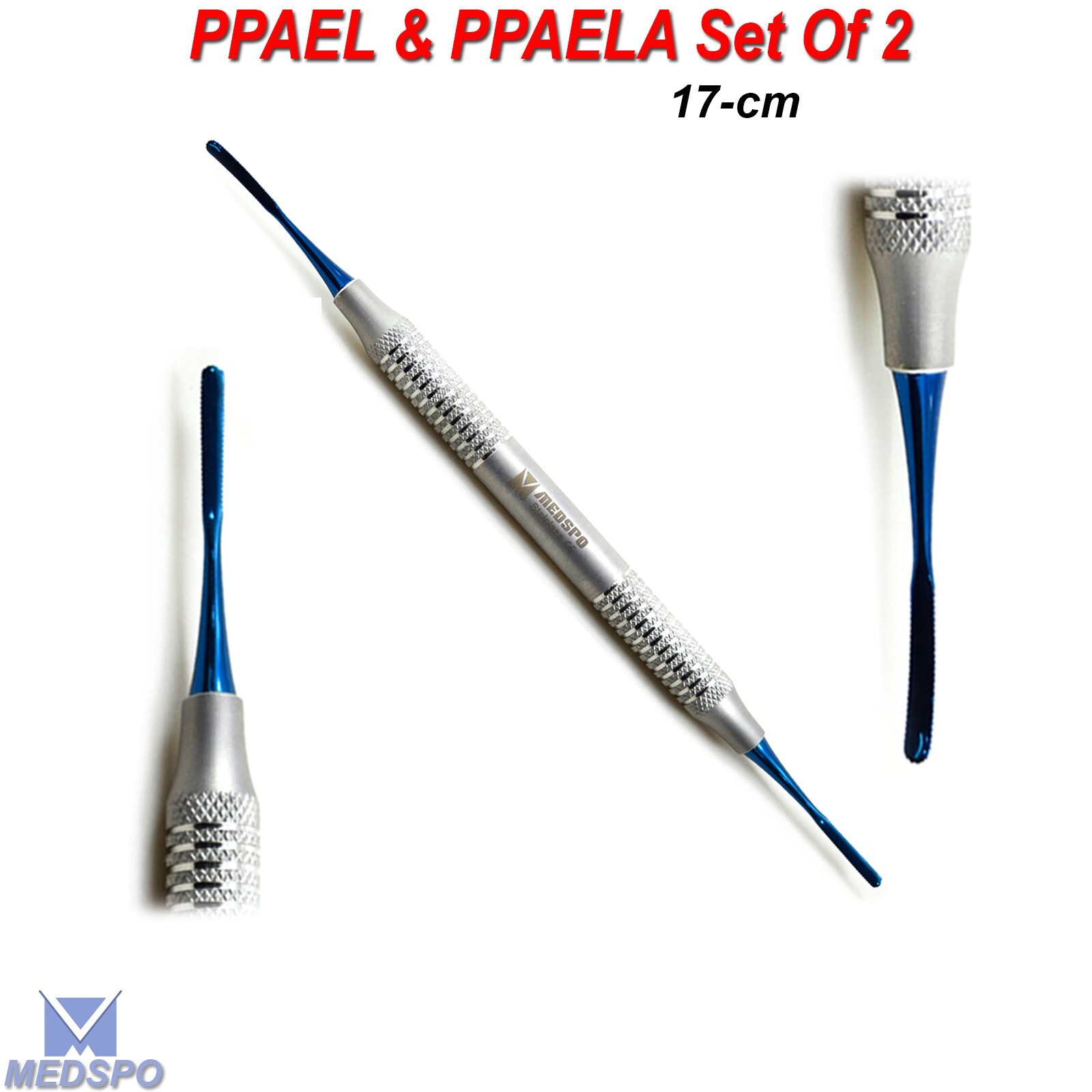 PPAEL & PPAELA Set Of 2 Dental Gum Lifting Implant Micro Serrated Titanium Tips