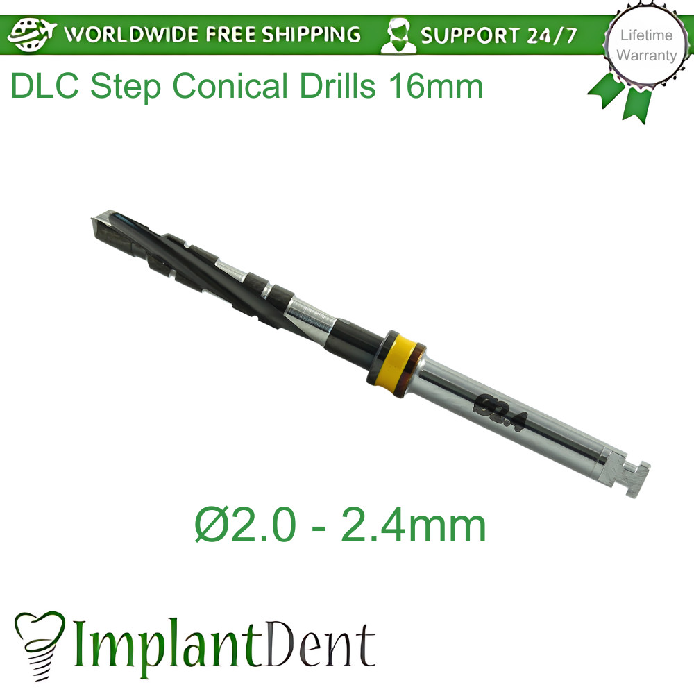 1x Dental DLC Step Drills External Irrigated 16mm Dentistry Marking Tool