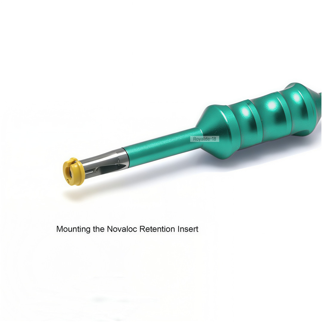 Dental Novaloc Retention Inserts Caps Peek Locator Mounting & Demounting Tool