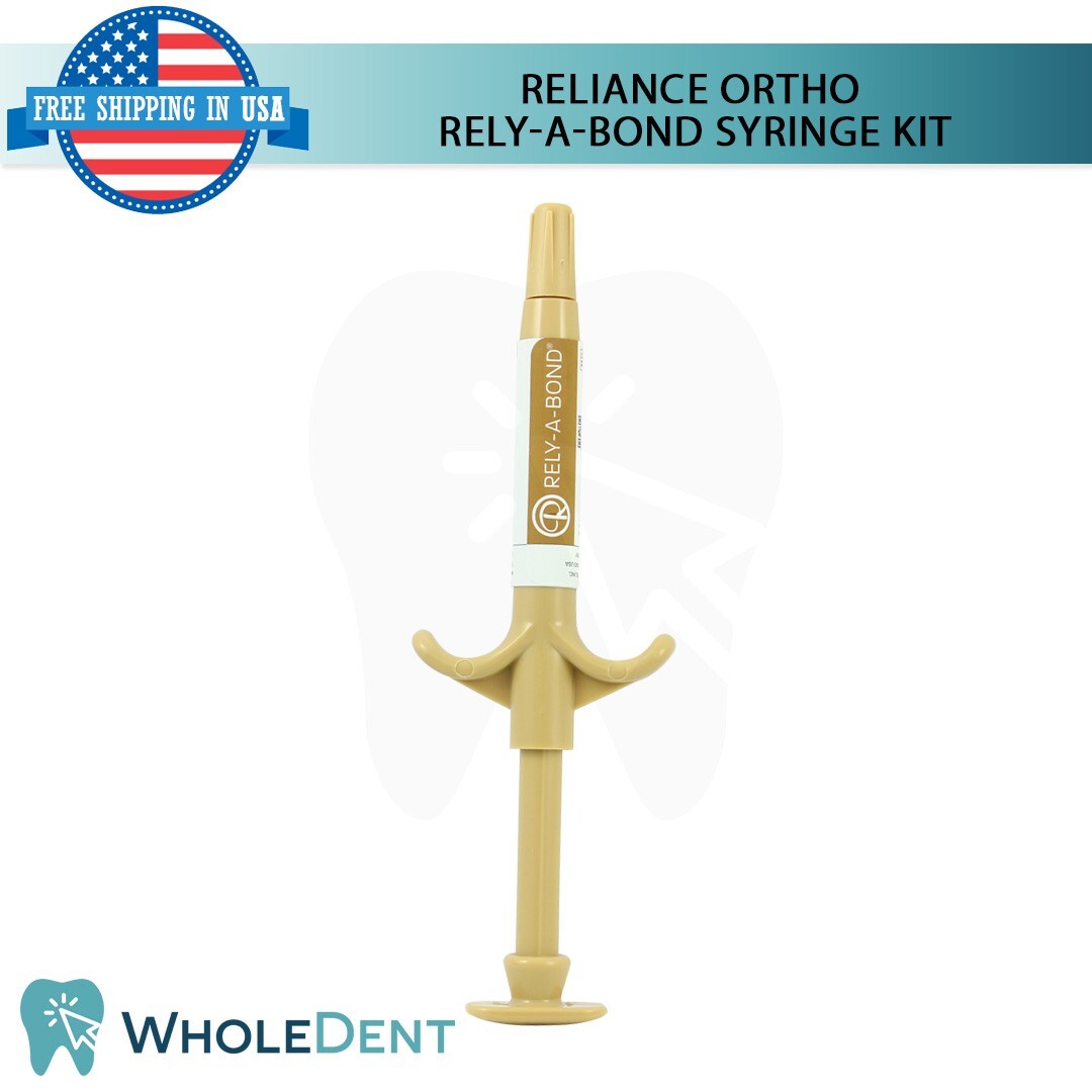 Reliance Ortho Rely-A-Bond Syringe Kit Self-Curing Adhesive Bonding Brackets