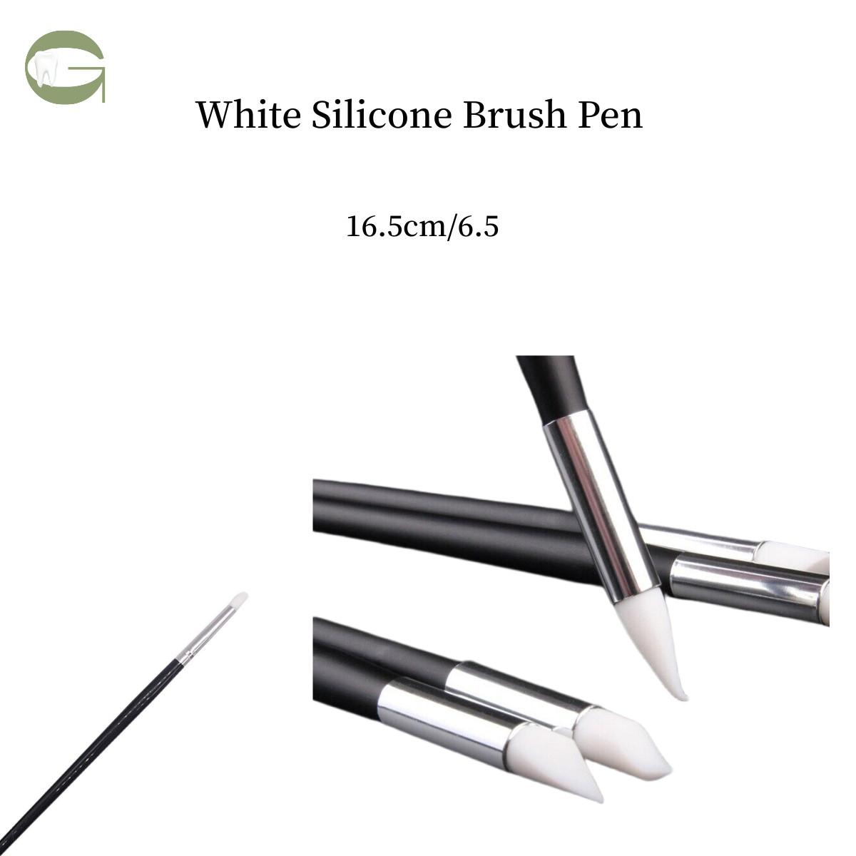 White Dental Composite Resin Veneer Cement Porcelain Brushes Silicone Brush Pen