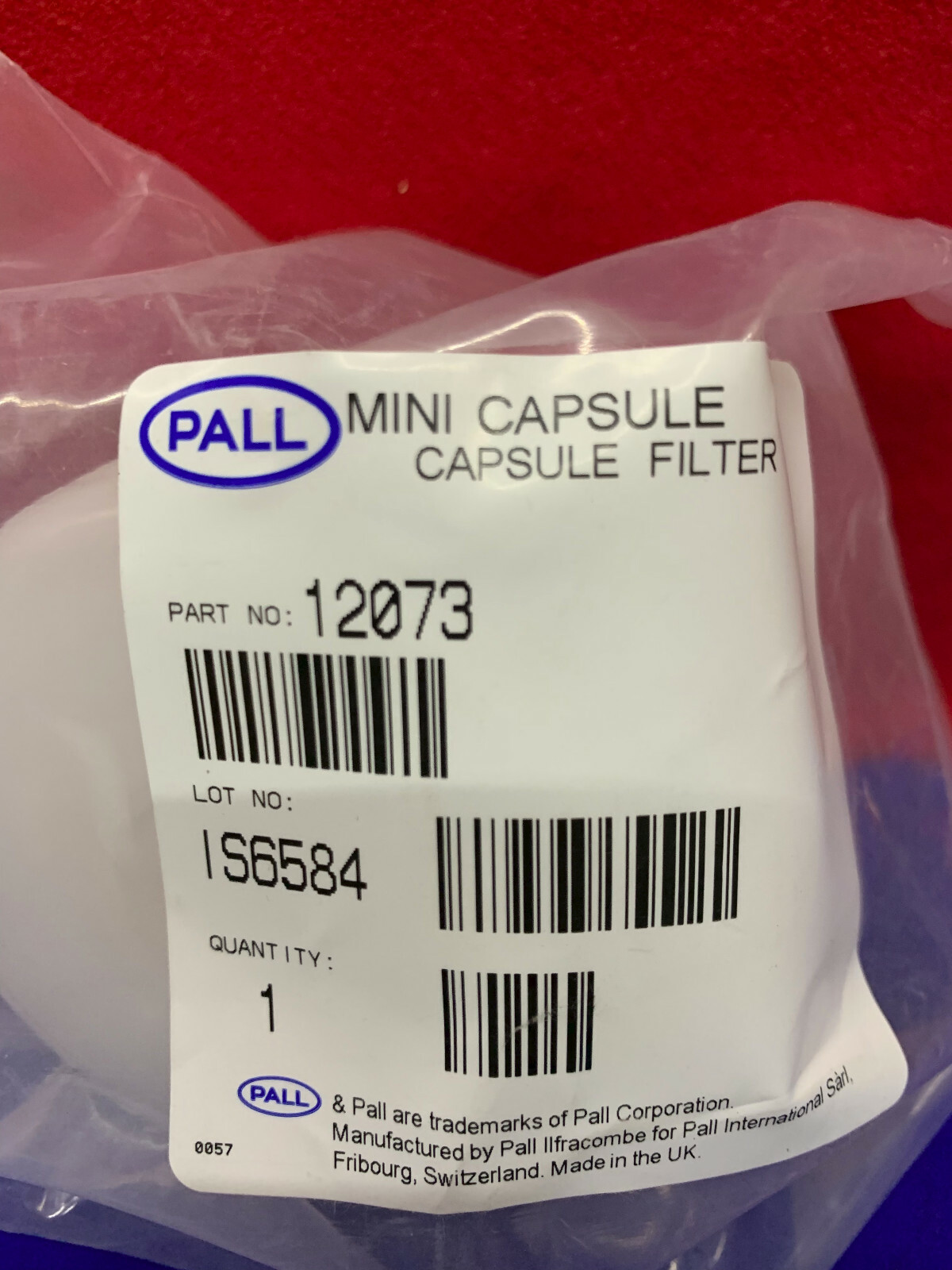 QTY 3 – PALL LIFE SCIENCES 12073 MINI PROFILE CAPSULE FILTERS