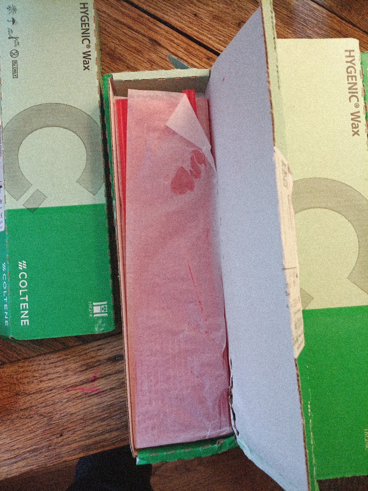 80 Pack Coltene Hygenic Wax Red Utility Wax Strips H00817 Lot Of 9 See Below.