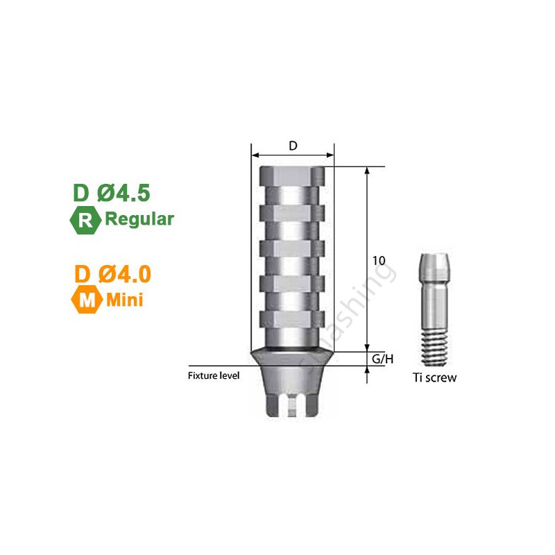 OSS HIO Dental Temporary Abutment Titanium Screws TS Platform Regular Mini Hex ﻿