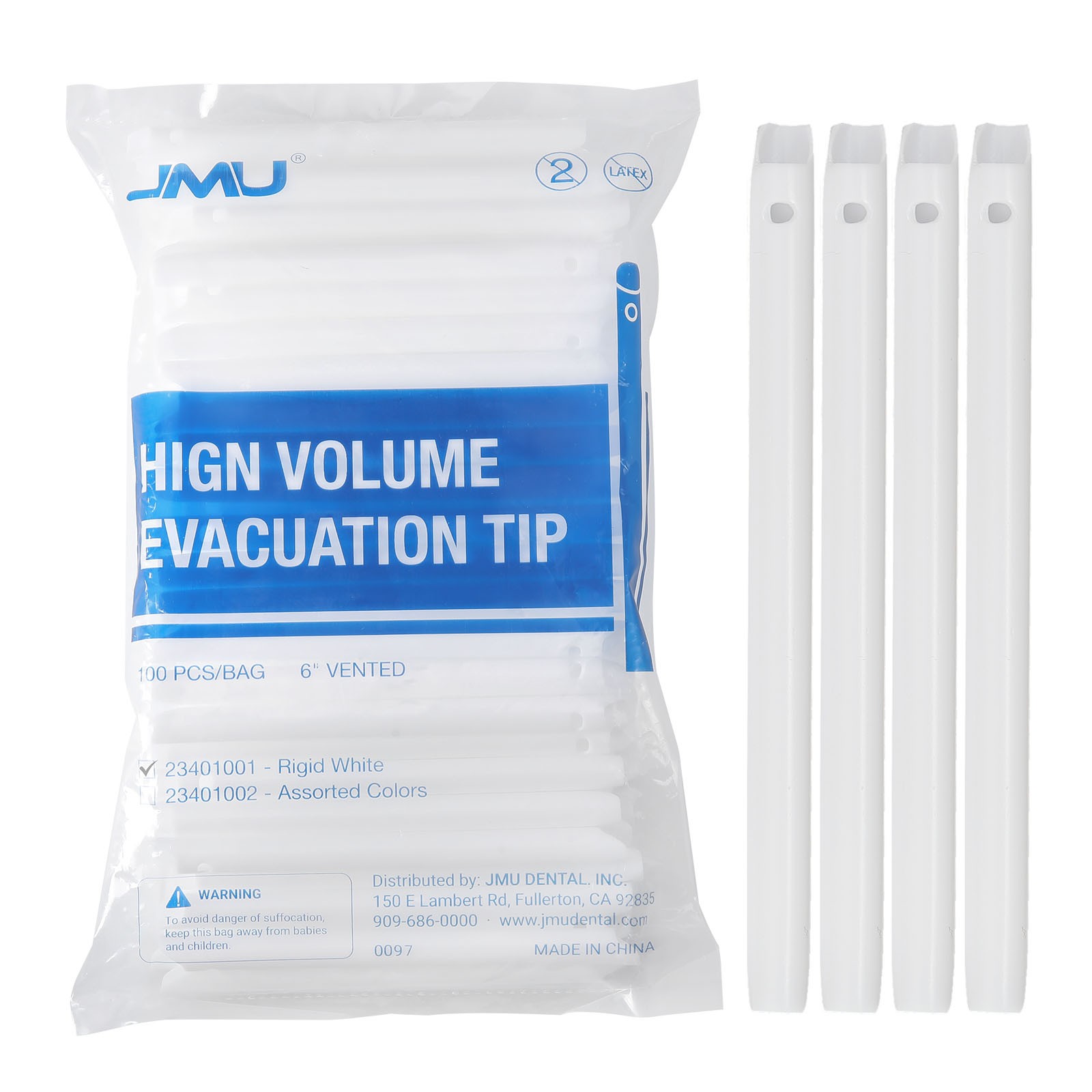 JMU Dental HVE High Volume Evacuation Speed Suction Tips Disposable Vented