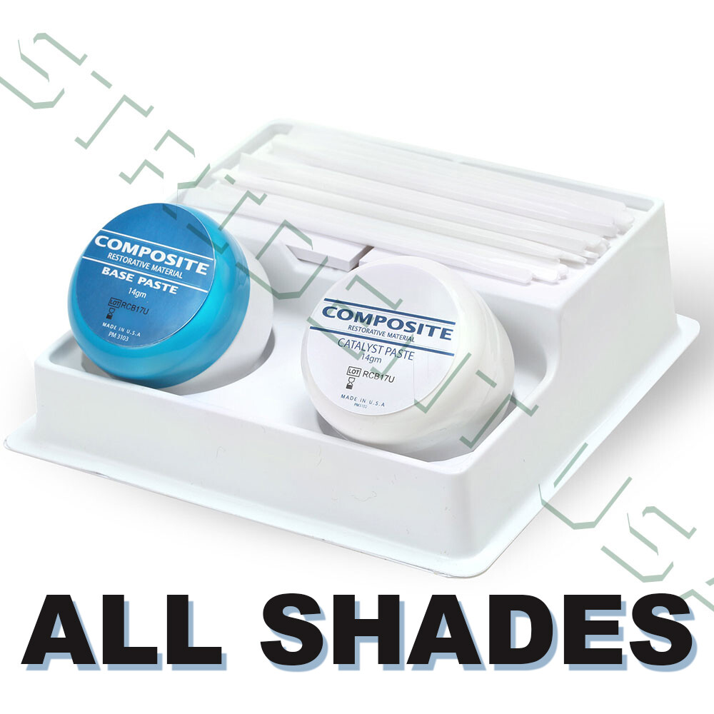 Dental Chemical Cure Core Build-Up Material 28gm Base-Catalyst Jars All Shades