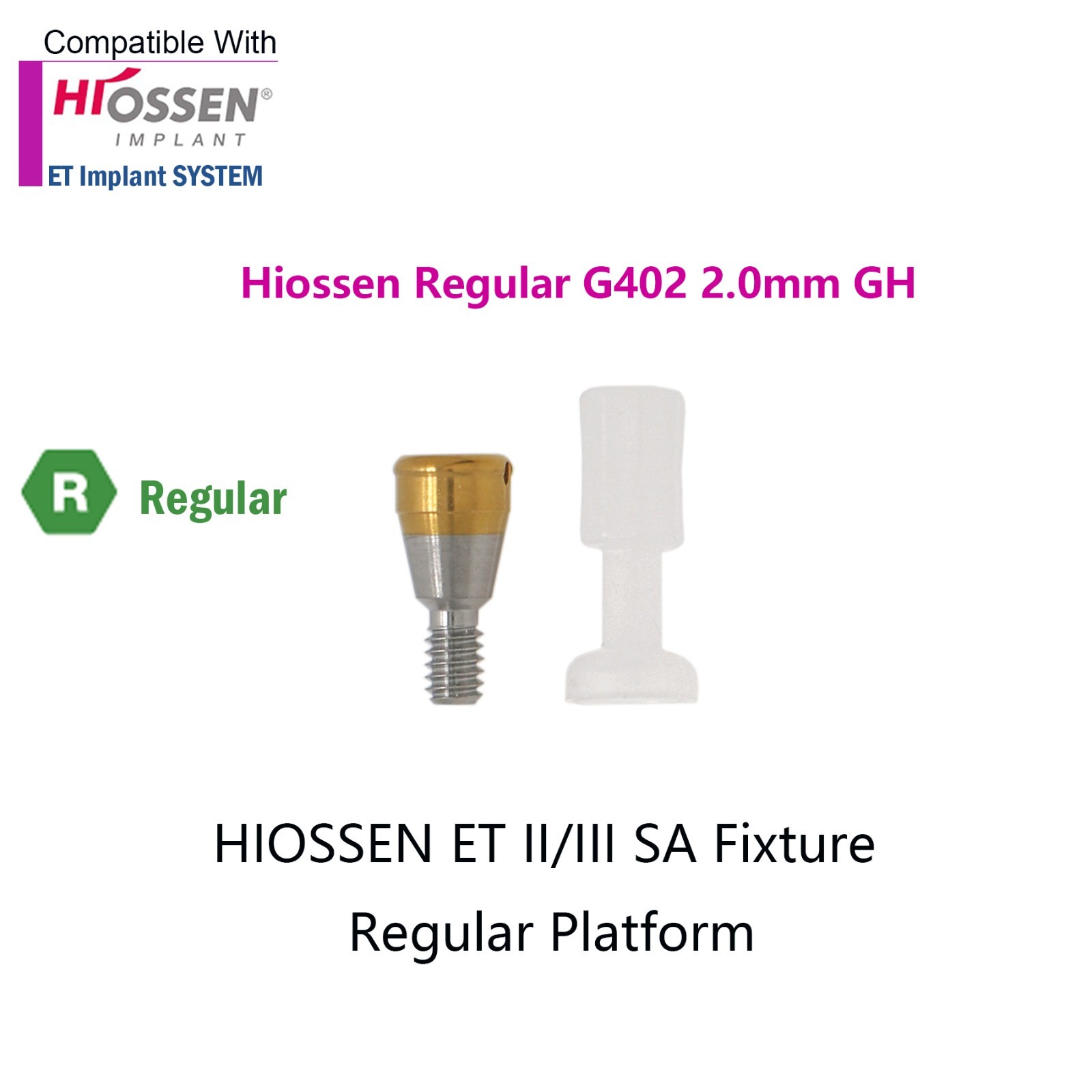 US Dental Locator Attachment Abutment for Hiossen ET/OsstemTS Mini Regular Plat