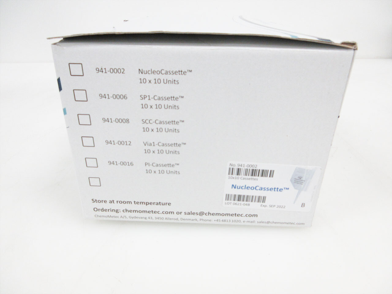 CHEMOMETEC 941-0002 NUCLEOCASETTE 10 X 10 UNITS SEP 2022