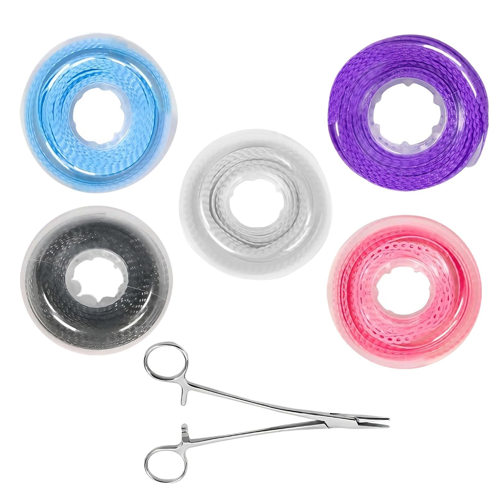 Color Changing Dental Braces Kit with Orthodontic Plier & 5 Power Chains – DIY A