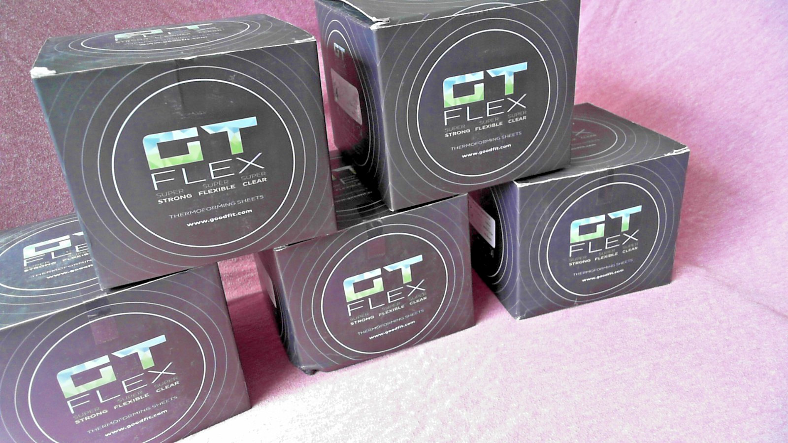 Bulk lot of GT FLEX dental thermal forming sheets by Good Fit