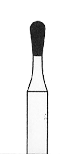 SUPÉR Multi-Use Diamond Burs Pear 830/012M MEDIUM Grit (3 Packs of 10, 30 Burs)