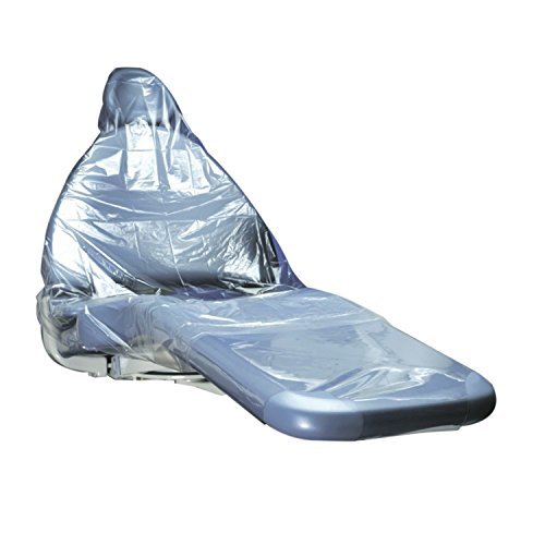 375 Pcs REDLANDS Dental Full Chair Cover Sleeve 29″X80″ Clear Plastic Slip On