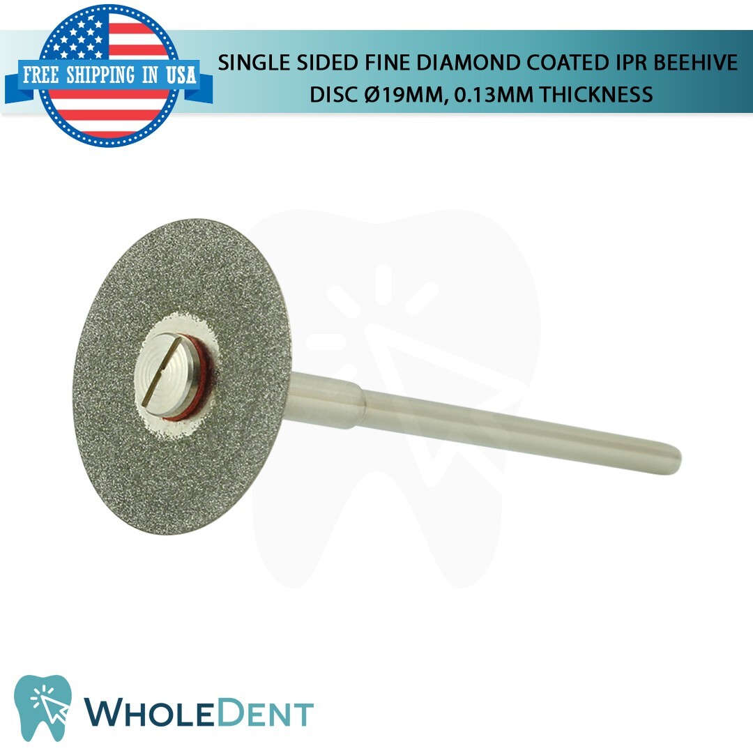 Ortho Dental Fine Single Sided Diamond Coated Disc IPR Separator Ø19mm, 0.13