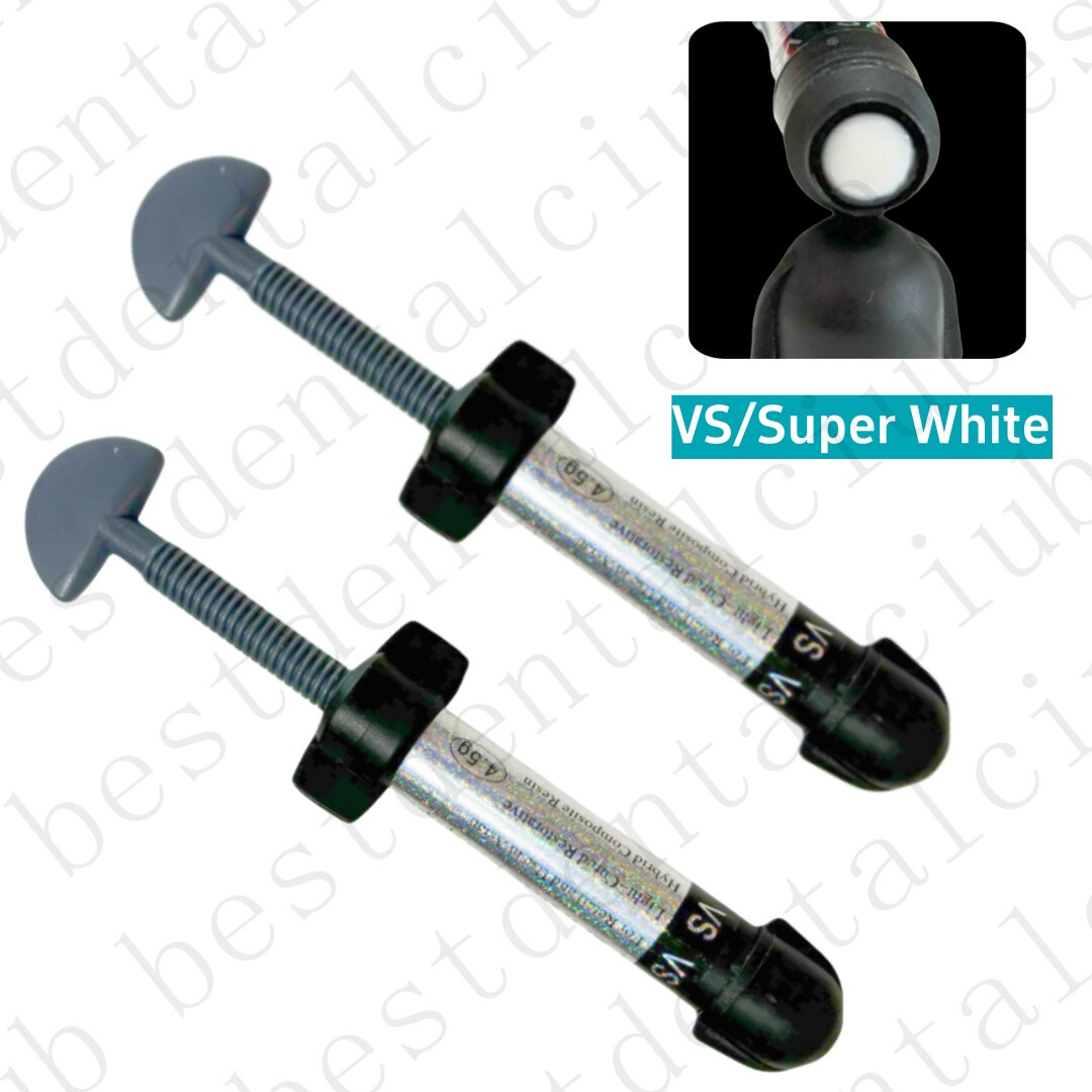 4.5g Dental Light Cure Veneer Composite Resin White Bright Hybrid Aesthetic 2Pcs