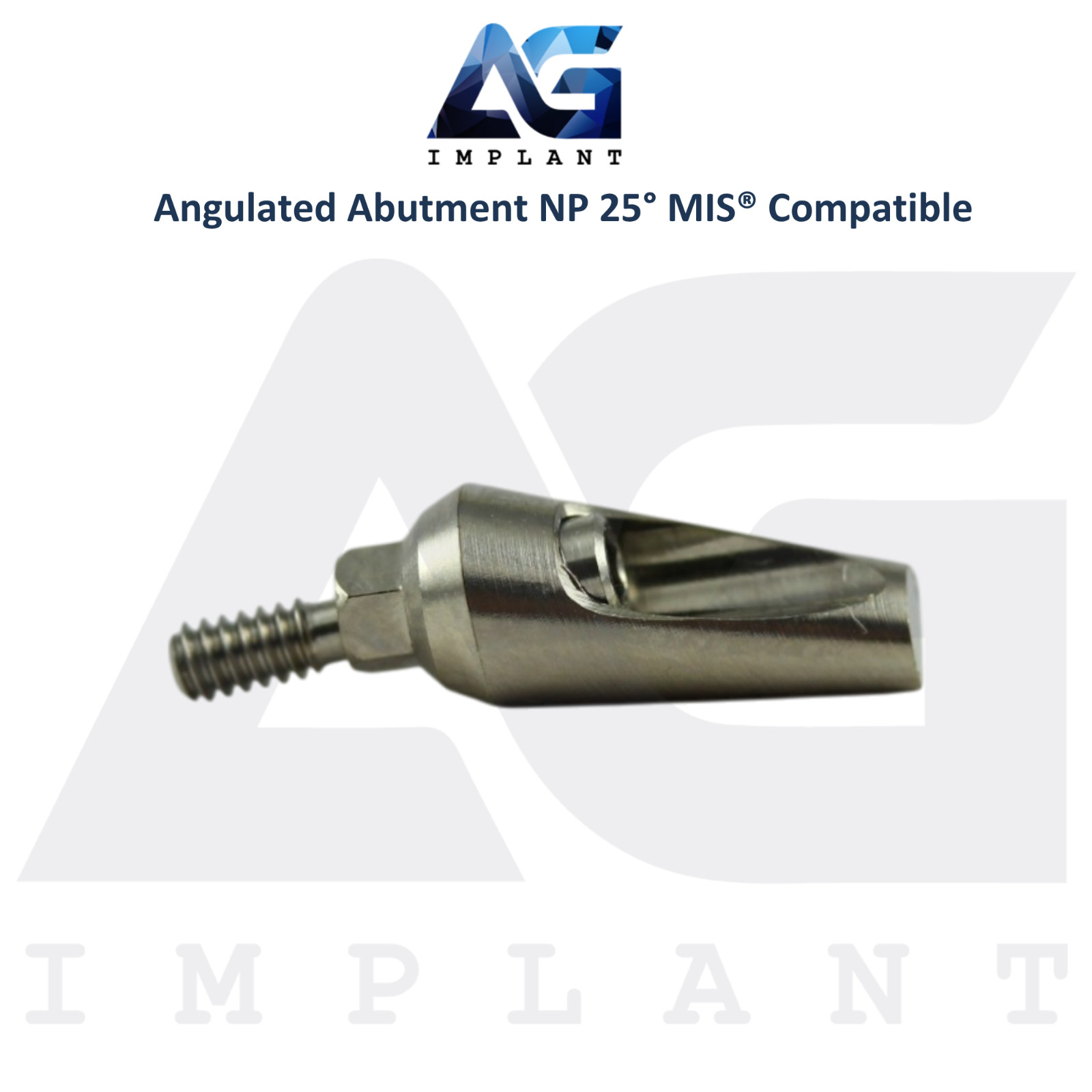 5 Angled 25° Prosthetic NP Int Hex MIS® Compatible 9.0mm Int Hex System 2.10mm