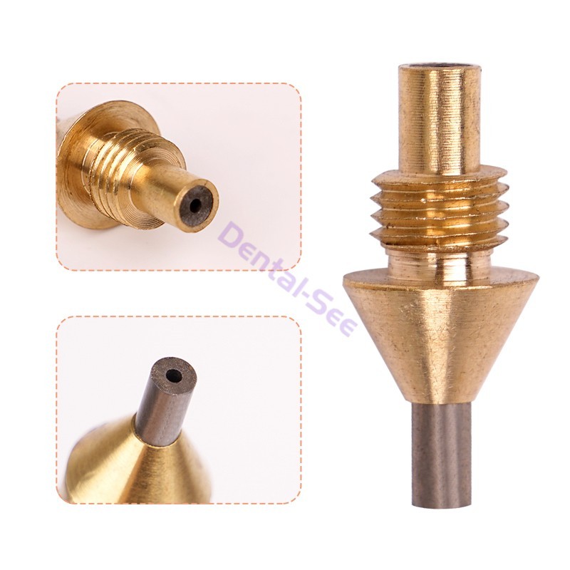 Dental Lab Sandblasting Machine Blaster Pen Tip Nozzle Brass and 5pcs tips