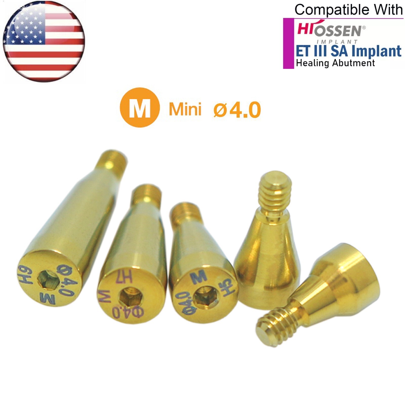 US OSS Dental Mini Healing Abutment Cover Screw Fits Osstem Hiossen Platform
